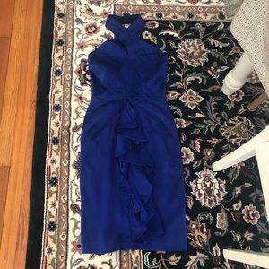 Zac Posen blue silk dress